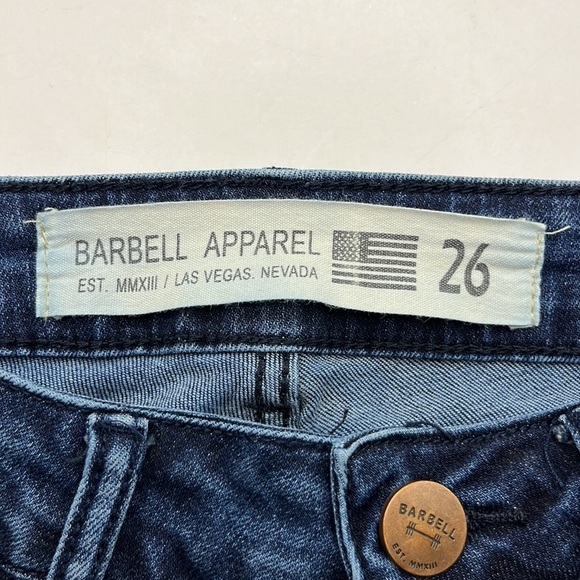 Barbell Apparel Athletic Fit Mid Rise Skinny Size 26 - Picture 8 of 16